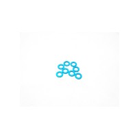 Hiro Seiko 3mm Alloy Spacer Set (0.5mm) [T-Blue] HS-48438