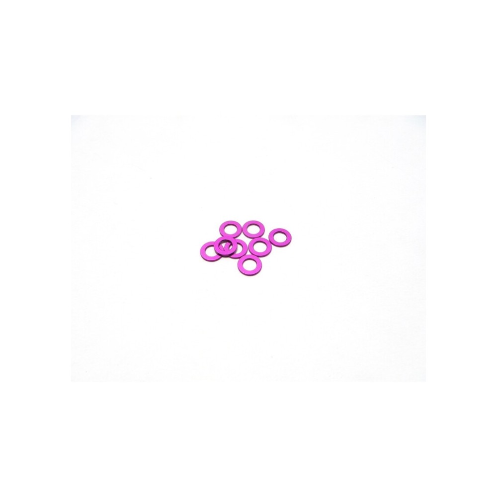 Hiro Seiko 3mm Alloy Spacer Set (0.5mm) [Purple] HS-48440