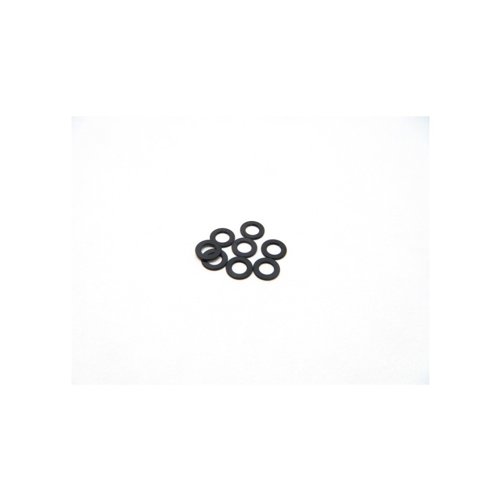 Hiro Seiko 3mm Alloy Spacer Set (0.5mm) [Black] HS-48441