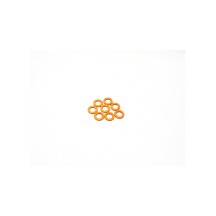 Hiro Seiko 3mm Alloy Spacer Set (0.5mm) [Orange] HS-48442