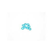 Hiro Seiko 3mm Alloy Spacer Set (0.75mm) [T-Blue] HS-48445
