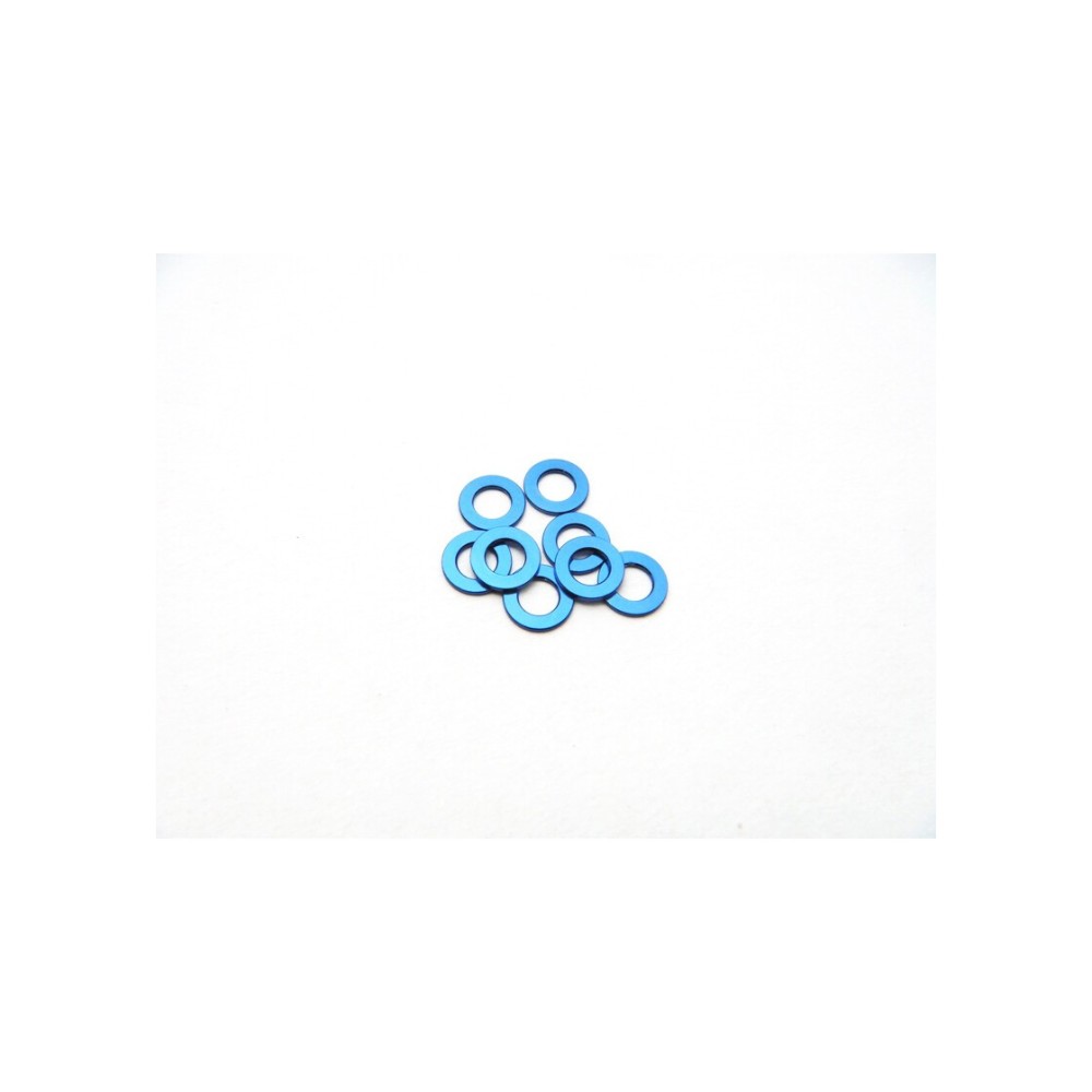 Hiro Seiko 3mm Alloy Spacer Set (0.75mm) [Y-Blue] HS-48446