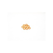 Hiro Seiko 3mm Alloy Spacer Set (1.0mm) [Orange] HS-48456