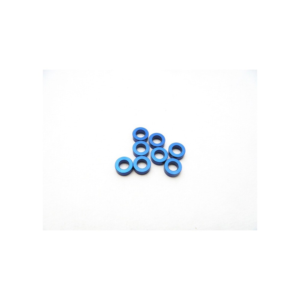 Hiro Seiko 3mm Alloy Spacer Set (1.5mm) [Y-Blue] HS-48460