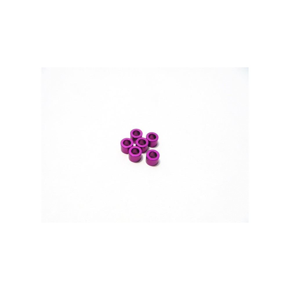 Hiro Seiko 3mm Alloy Spacer Set (3.0mm) [Purple] HS-48482