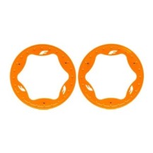 Traxxas Beadlock rings rear orange (3.9) (2) TRX10977-ORNG