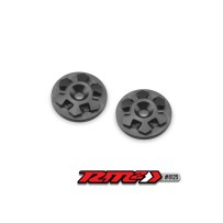 JConcepts RM2, Clover large flange 1-8th wing buttons - black - 2pc. JCO8125