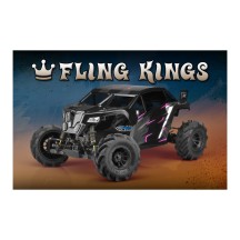 Neumáticos Fling King JConcepts verde izq. y der.