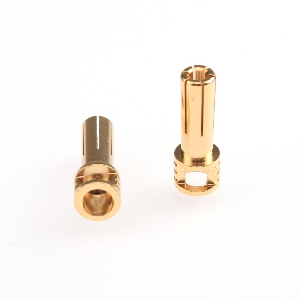 RUDDOG 5mm Gold Cooling Head Bullet Plugs (2pcs) RP-0310 RUDDOG 5mm Gold Cooling Head Bullet Plugs (2pcs) RP-0310