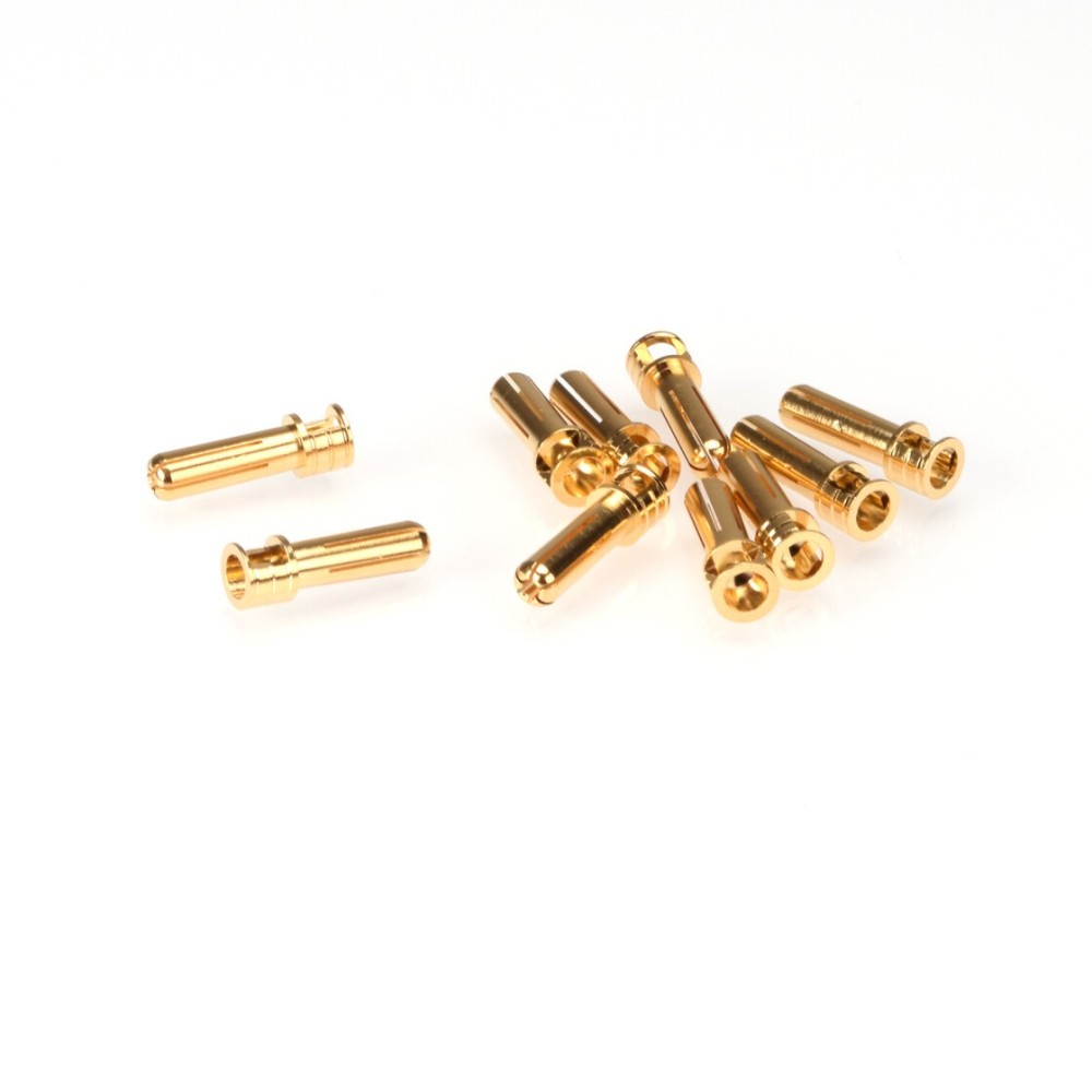RUDDOG 5mm Gold Cooling Head Bullet Plugs (10pcs) RP-0311 RUDDOG 5mm Gold Cooling Head Bullet Plugs (10pcs) RP-0311