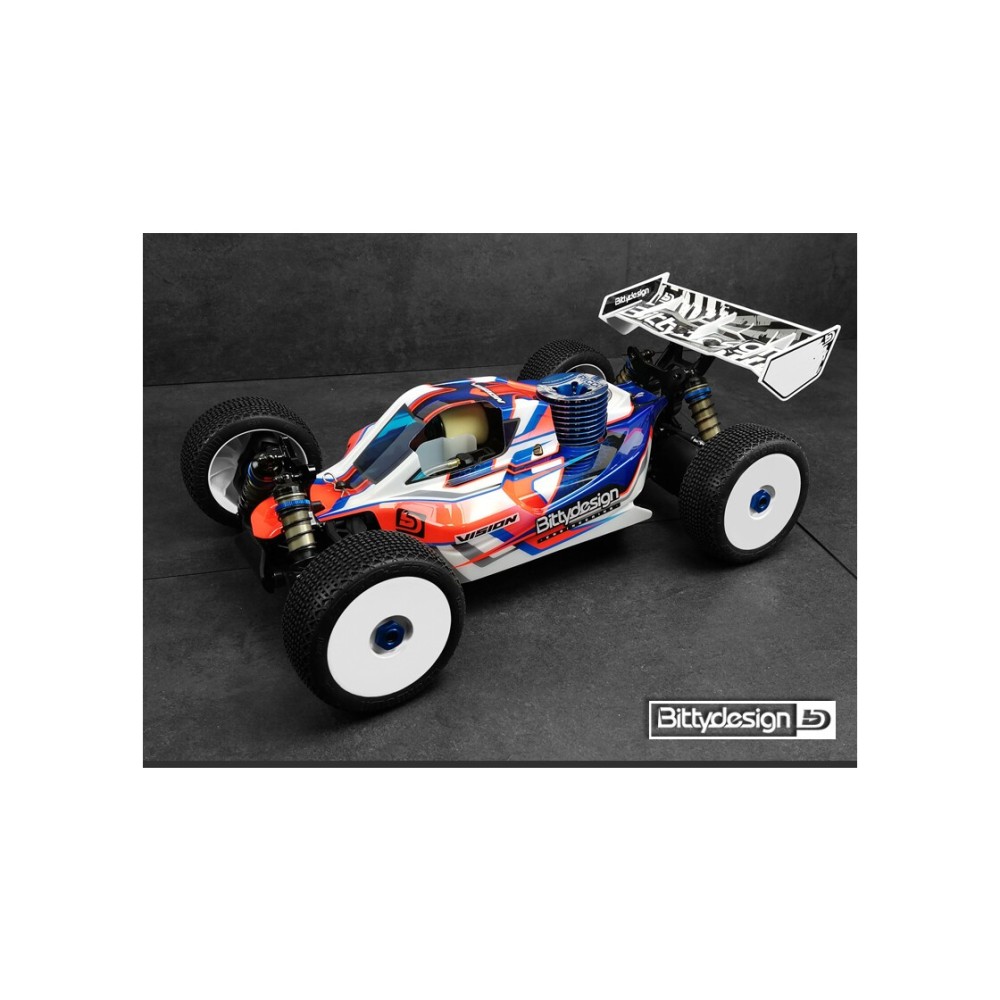 Bittydesign Vision Team Associated RC8B4 | RC8B3 Body Clear (precut) VIS-AERC8B3.1 Bittydesign Vision Team Associated RC8B4 | RC8B3 Body Clear (precut) VIS-AERC8B3.1