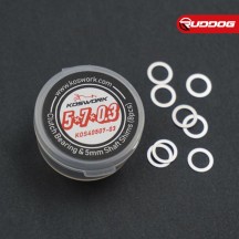 Koswork 5x7x0.3mm Clutch Bearing & 5mm Shaft Shims (8pcs) KOS40507-03