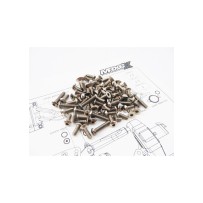 Hiro Seiko MRX6X Titanium Hex Socket Screw Set HS-48605
