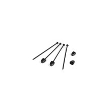 DE Racing Zip Stix (black/4pcs) DER-ZS4-BLK