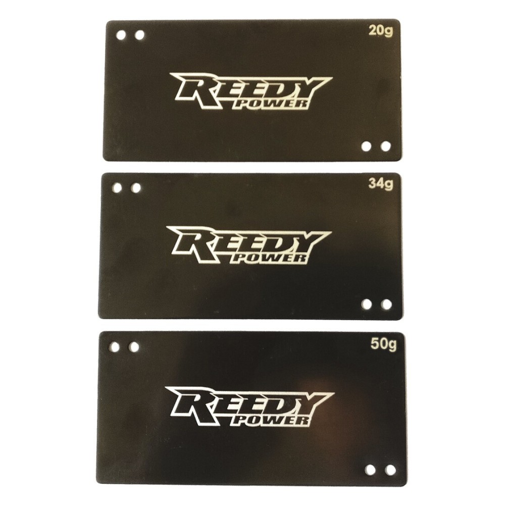Reedy Shorty Battery Weight Set, 20g, 34g, 50g AE27355