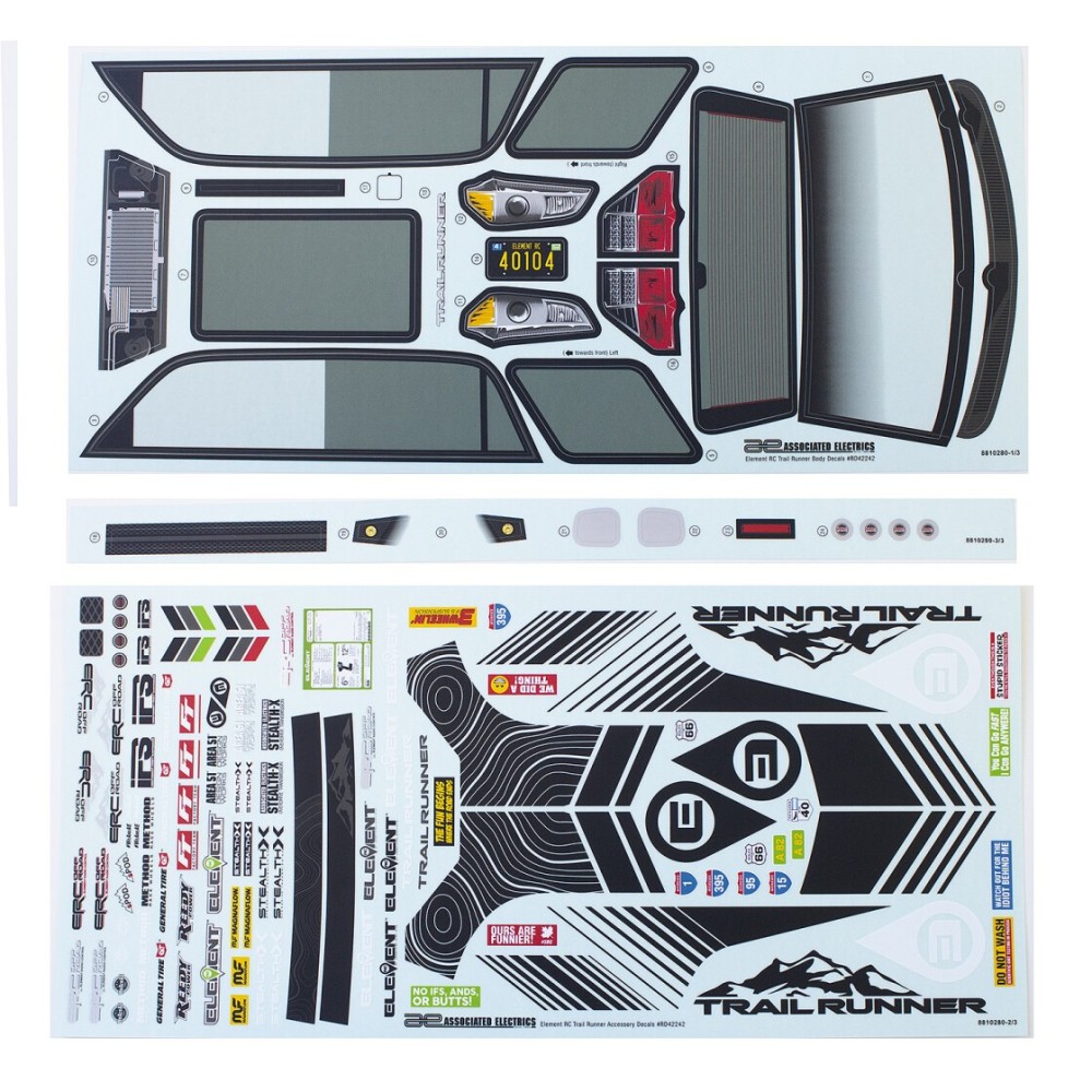 Element RC Trailrunner Decal Set AE42242