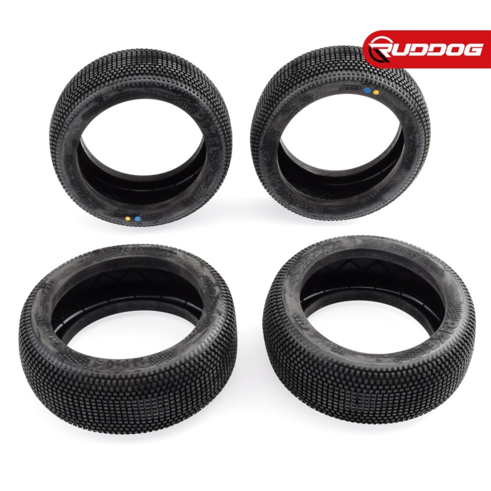 Sweep PIXEL Red X (soft) 1:8 Buggy tires (no foam) 4pcs SR-313RX