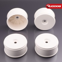 Sweep 1:8 truggy Dish Wheel Offset Zero White 4pcs SR-SWA-TW4