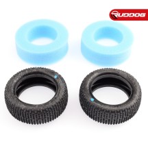 Sweep SQUARE ARMOR Front Silver (Ultra Soft) 1:10 buggy tires/Open cell inserts 2pcs SR-SW-106FS