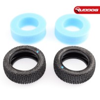 Sweep SQUARE ARMOR Front Silver (Ultra Soft) 1:10 buggy tires/Open cell inserts 2pcs SR-SW-106FS