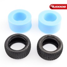 Sweep SQUARE ARMOR Rear Blue (Extra Soft) 1:10 buggy tires/Open cell inserts 2pcs SR-SW-106B