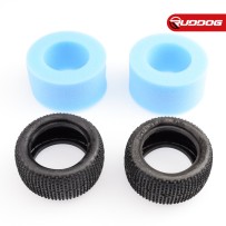 Sweep SQUARE ARMOR Rear Blue (Extra Soft) 1:10 buggy tires/Open cell inserts 2pcs SR-SW-106B