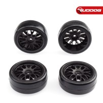 Sweep QTS-32 Low profile carpet tires W/ BBS spoke wheels Pre-glued set 32deg (SQT-32+EXP-LS+SSW-SWB) SR-SQS-32PGL