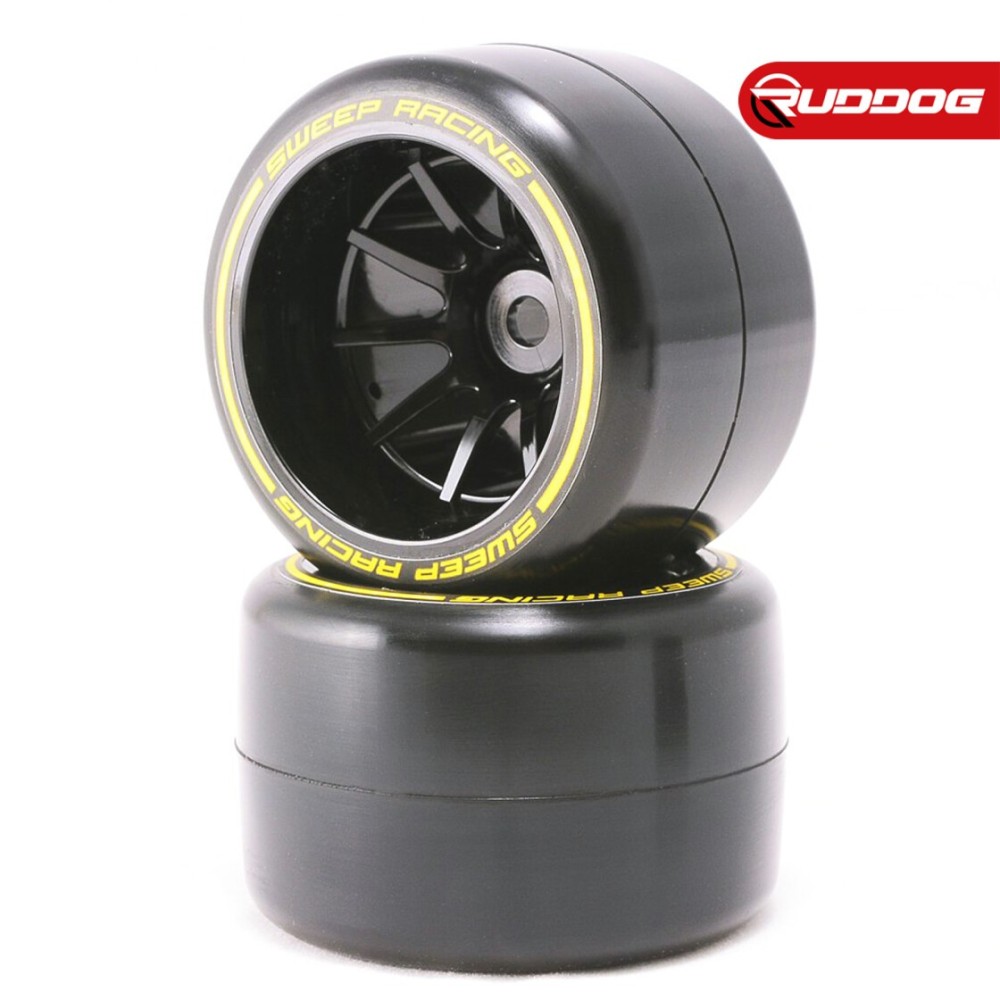 Sweep 1/10 Formula 1 Rear Low profile tires pre-glued Medium compound 40mm for Carpet 2pcs SR-F21R-MCPG Sweep 1/10 Formula 1 Rear Low profile tires pre-glued Medium compound 40mm for Carpet 2pcs SR-F21R-MCPG