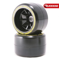 Sweep 1/10 Formula 1 Rear Low profile tires pre-glued Medium compound 40mm for Asphalt 2pcs SR-F21R-MAPG