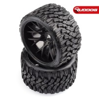 Sweep Terrain Crusher Offroad Belted tire Black wheels 1/2 offset W/ WHD 2pcs SR-SRC1002B