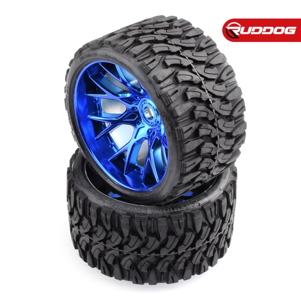 Sweep Terrain Crusher Offroad Belted tire Blue wheels 1/2 offset W/ WHD 2pcs SR-SRC1002BC Sweep Terrain Crusher Offroad Belted tire Blue wheels 1/2 offset W/ WHD 2pcs SR-SRC1002BC