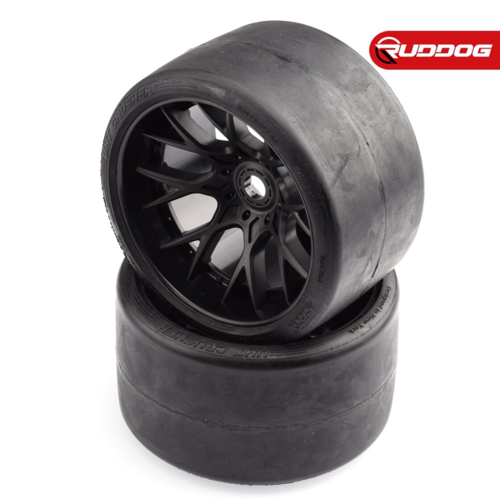 Sweep VHT Crusher Onroad slick Belted tire Black wheels 1/2 offset W/ WHD 2pcs SR-SRC1003B Sweep VHT Crusher Onroad slick Belted tire Black wheels 1/2 offset W/ WHD 2pcs SR-SRC1003B