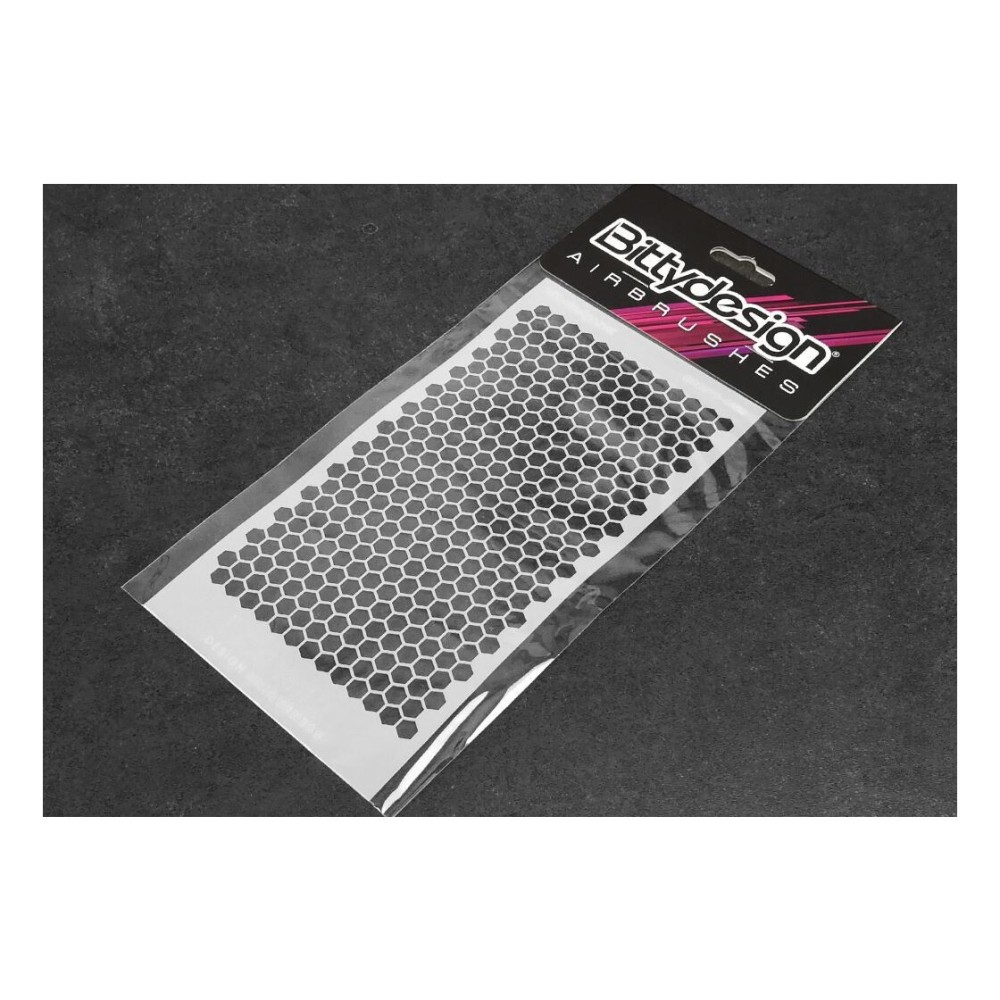 Bittydesign Vinyl Stencil - Honeycomb V1 small BDSTC-002S Bittydesign Vinyl Stencil - Honeycomb V1 small BDSTC-002S