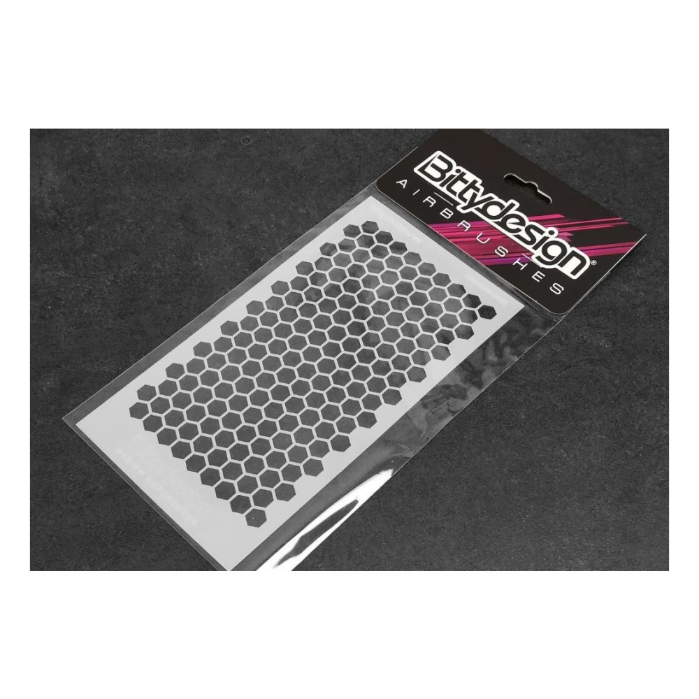 Bittydesign Vinyl Stencil - Honeycomb V1 large BDSTC-002L Bittydesign Vinyl Stencil - Honeycomb V1 large BDSTC-002L