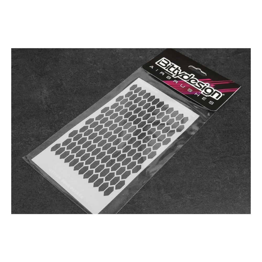 Bittydesign Vinyl Stencil - Honeycomb V3 BDSTC-004 Bittydesign Vinyl Stencil - Honeycomb V3 BDSTC-004