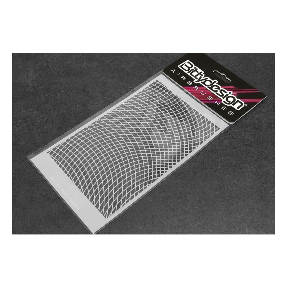 Bittydesign Vinyl Stencil - Wave Mesh BDSTC-015 Bittydesign Vinyl Stencil - Wave Mesh BDSTC-015