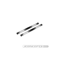 JConcepts RC10 diamond nose brace tubes, black - 2pc. JCO2312-2