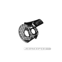 JConcepts RC10 aluminum rear motor plate - honeycomb - black JCO2319-2