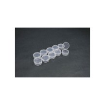 Koswork Clear Round Container (w/lid, ID 25mm, H12mm) (10pcs) KOS14011