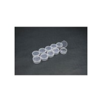 Koswork Clear Round Container (w/lid, ID 25mm, H12mm) (10pcs) KOS14011