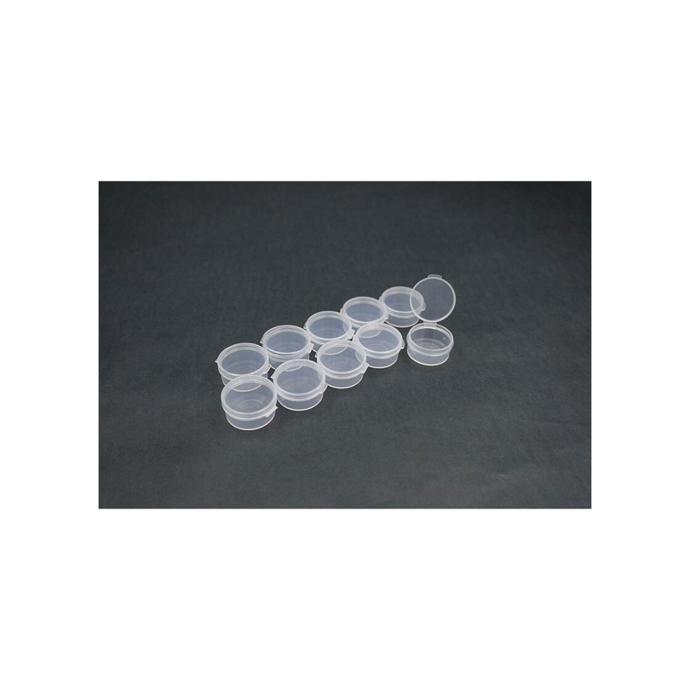 Koswork Clear Round Container (w/lid, ID 25mm, H12mm) (10pcs) KOS14011 Koswork Clear Round Container (w/lid, ID 25mm, H12mm) (10pcs) KOS14011