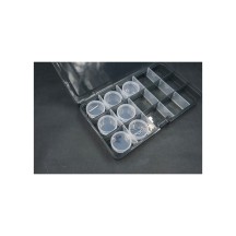 Koswork Clear Round Container (w/lid, ID 25mm, H12mm) (10pcs) KOS14011