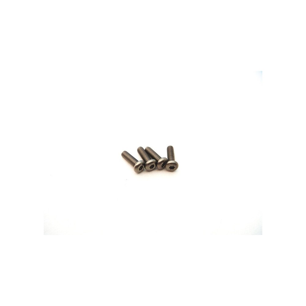 Hiro Seiko Titanium Hex Socket Button Head Screw M2.5x8mm (4pcs) HS-48616 Hiro Seiko Titanium Hex Socket Button Head Screw M2.5x8mm (4pcs) HS-48616