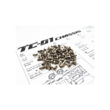 Hiro Seiko TC-01 Titanium Hex Socket Screw Set (79pcs) HS-48623