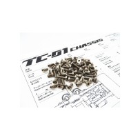 Hiro Seiko TC-01 Titanium Hex Socket Screw Set (79pcs) HS-48623