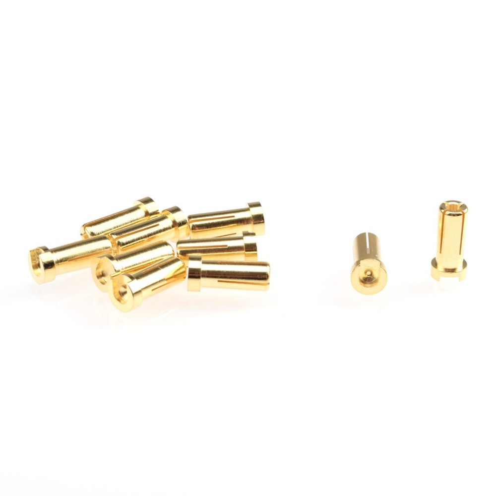 RUDDOG 5mm Gold Plug Male 14mm (10pcs) RP-0265 RUDDOG 5mm Gold Plug Male 14mm (10pcs) RP-0265