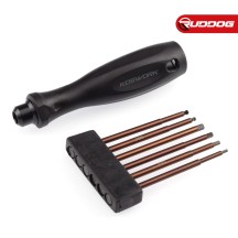 Koswork 1/4" Drive Hex Wrench Set (1.5, 2.0, 2.5mm, 3.0mm Hex & 2.0, 2.5mm Ball Wrench) KOS13204-1/4HSET6