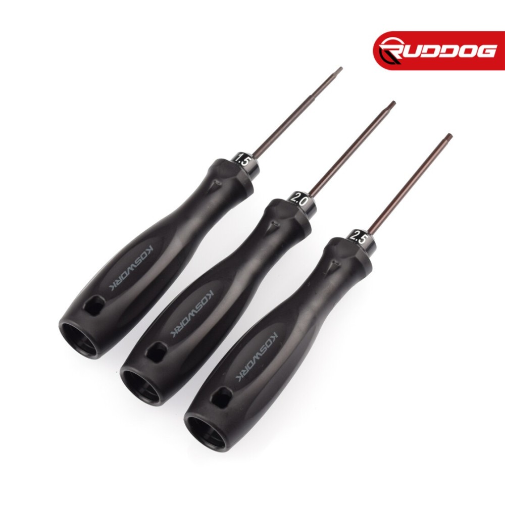 Koswork Hex Wrench Set 1.5mm, 2.0mm & 2.5mm (w/75mm Tip) KOS13213-HSET3 Koswork Hex Wrench Set 1.5mm, 2.0mm & 2.5mm (w/75mm Tip) KOS13213-HSET3