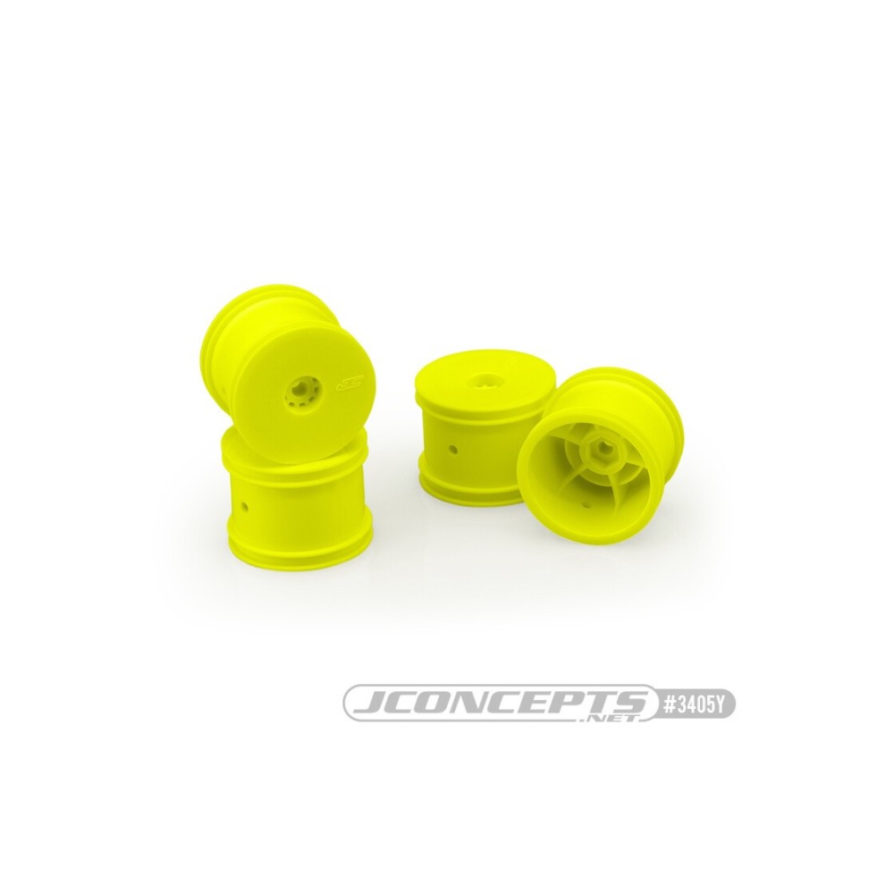 Llantas Mono amarillas Losi Mini-T 2.0 JConcepts Llantas Mono amarillas Losi Mini-T 2.0 JConcepts