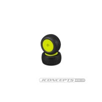 JConcepts Sprinter - green compound - pre-mounted, yellow wheels Fits - Losi Mini-T 2.0 JCO3102-2291